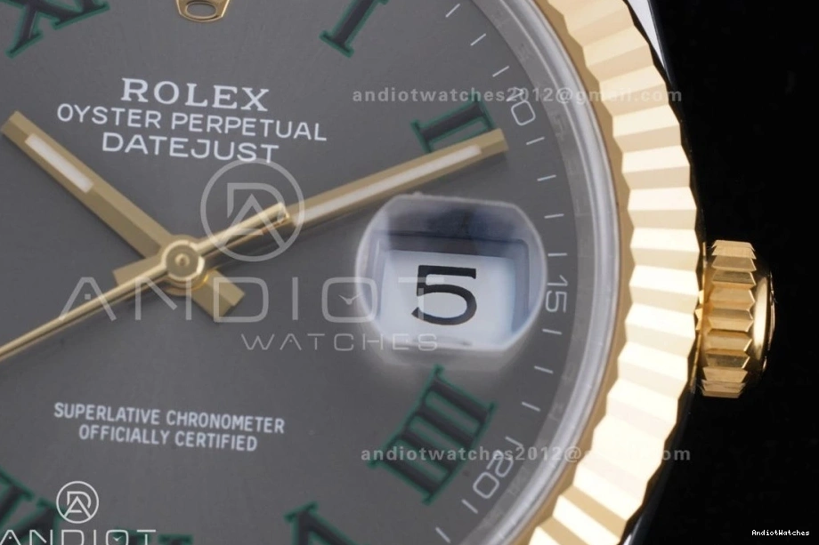 on Unique Clean 1:1 DateJust Jubilee Green Edition Gray Reserve) YG 126333 SH3235 SS 603 (72 41 Bracelet Best Roman Steel Dial 904L Hours Power Marker 0909